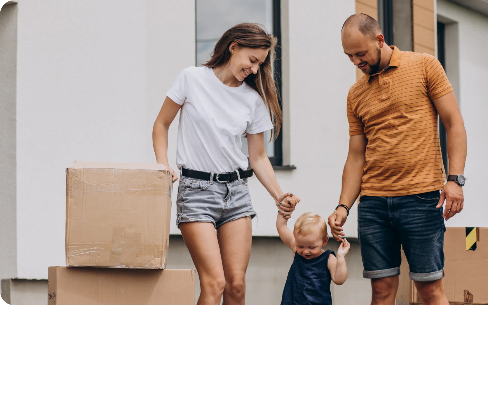 Happy Family with new property in Germany